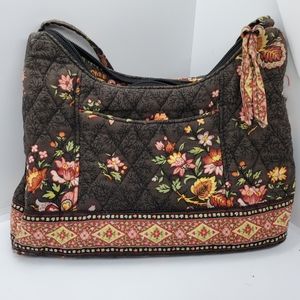 Vera Bradley Small Bag Excellent Condition Brown w/ Flowers